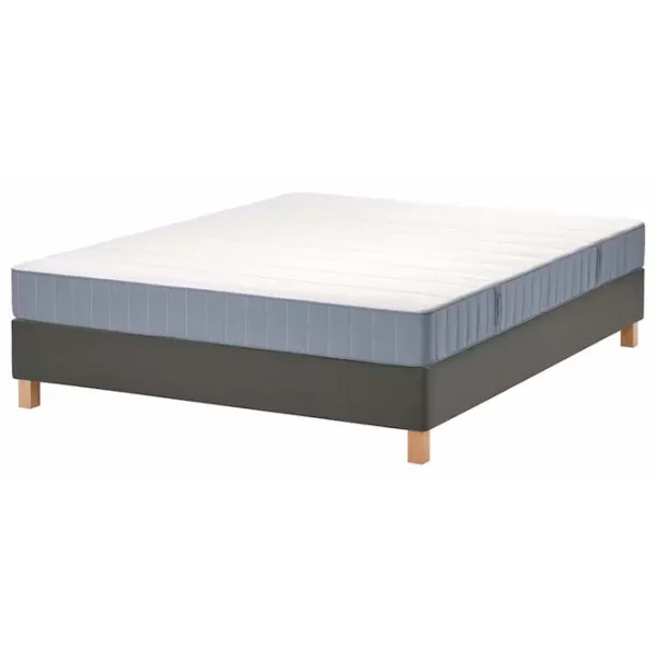 Кровать Ikea Lyngor/Vesteroy/Bjorli 160 x 200 см / Массив / Тёмно-серый photo 1