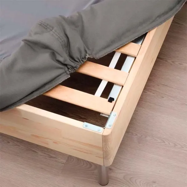 Кровать Ikea Lyngor/Vesteroy/Bjorli 160 x 200 см / Массив / Тёмно-серый photo 6