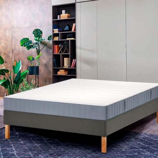 Кровать Ikea Lyngor/Vesteroy/Bjorli 180 x 200 см / Массив / Тёмно-серый photo 2