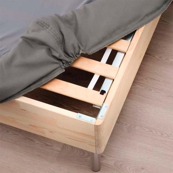 Кровать Ikea Lyngor/Vesteroy/Bjorli 180 x 200 см / Массив / Тёмно-серый photo 6