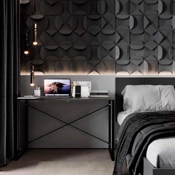 Masă de birou Mobicasa Ascet PAL/ Gray photo 2