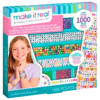 Креативный набор Make It Real Alphabet Bead Bracelet Set 1742 8+ / Разноцветный Розовый