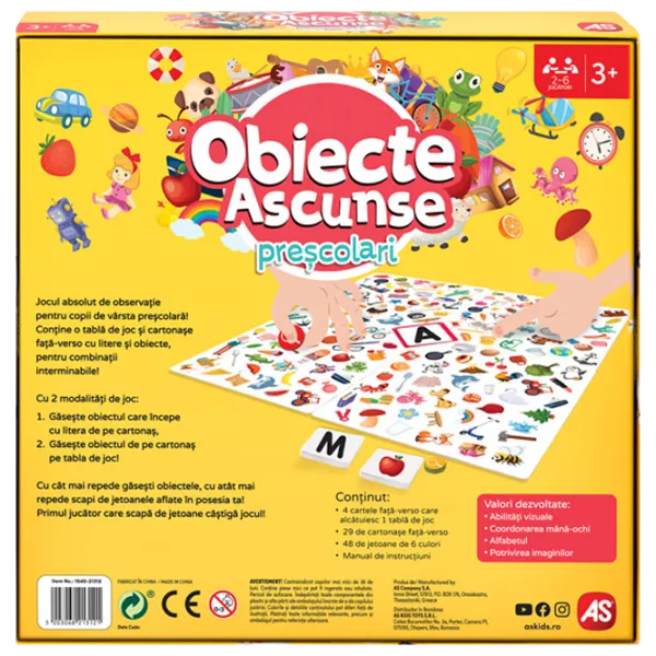 Joc educativ As Kids Hidden Objects - Preschoolers 3+/ Dezvoltare photo 2