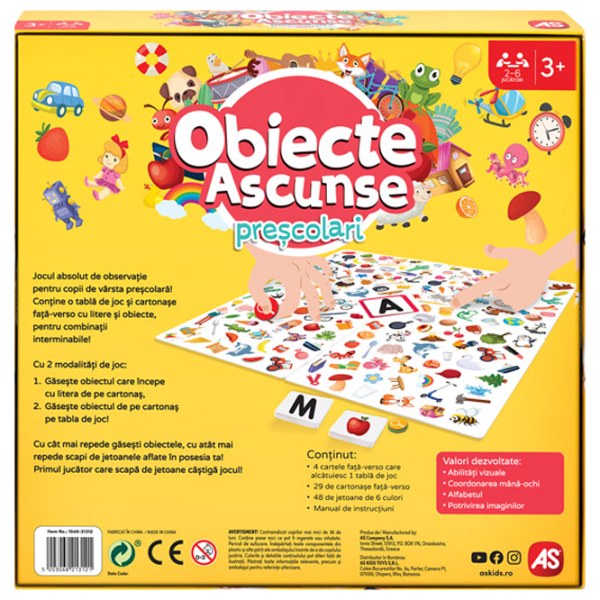 Joc educativ As Kids Hidden Objects - Preschoolers 3+/ Dezvoltare photo 2