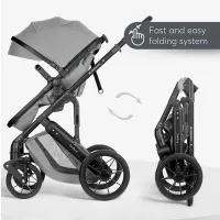 Детская коляска Kikka Boo Darling KB.123816/ Light Grey photo 10