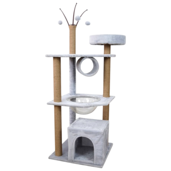 Когтеточка для кошек Cat Tree 017   / Напольная / Серый photo 1