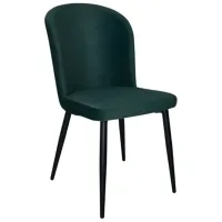 Кухонный стул Mobiland BARKA Anka08 Ткань/ Тёмно-зелёный Черный