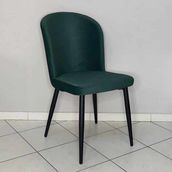 Scaun de bucătărie Mobiland BARKA Anka08 Stofă/ Dark Green Black photo 5