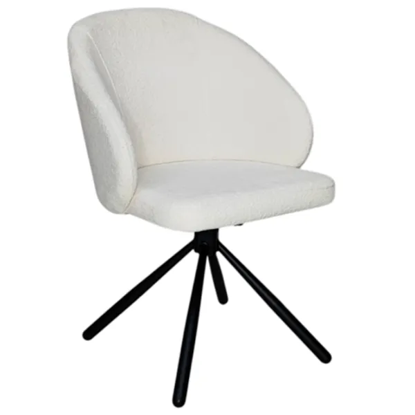 Кухонный стул Mobiland Patya Coco 2 Ткань/ Белый Черный photo 1