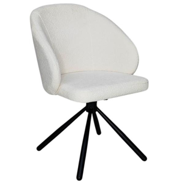 Кухонный стул Mobiland Patya Coco 2 Ткань/ Белый Черный photo 1