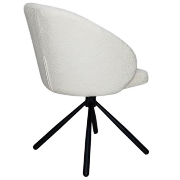 Кухонный стул Mobiland Patya Coco 2 Ткань/ Белый Черный photo 2