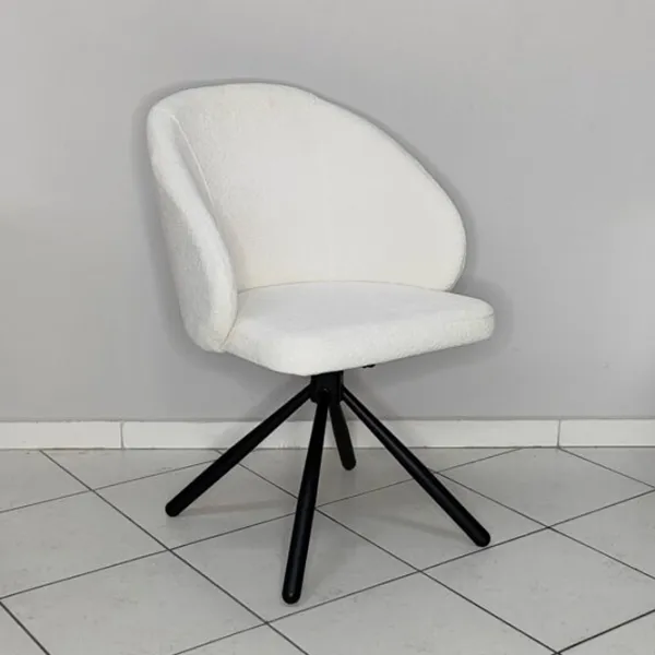 Кухонный стул Mobiland Patya Coco 2 Ткань/ Белый Черный photo 4