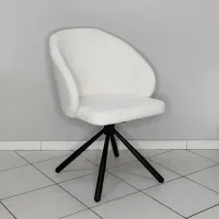 Scaun de bucătărie Mobiland Patya Coco 2 Stofă/ White Black photo 4