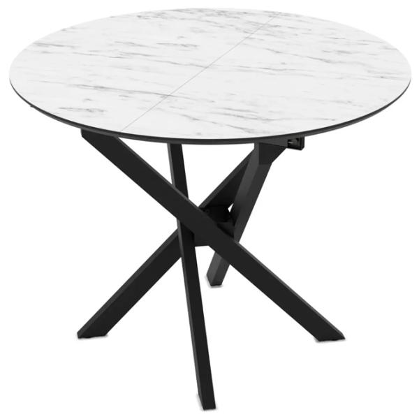 Masă de bucătărie extensibilă Mobiland RUTA 96 PAL/ White photo 1