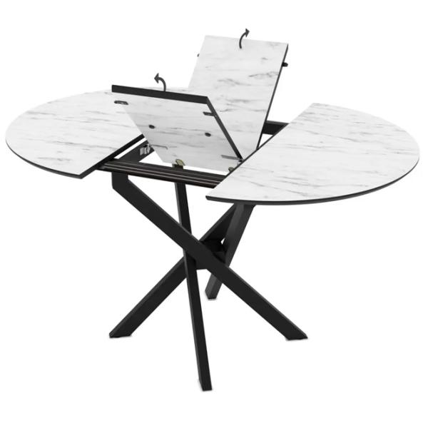 Masă de bucătărie extensibilă Mobiland RUTA 96 PAL/ White photo 3