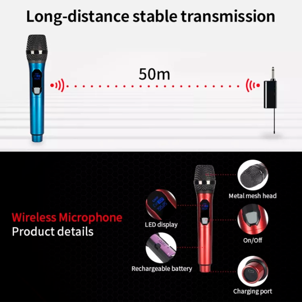 Микрофон KTV E1 - 2mic VHF Серый photo 5