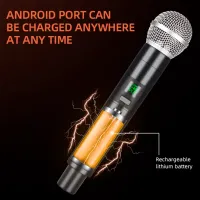 Микрофон KTV E5 - 2mic VHF Черный photo 3