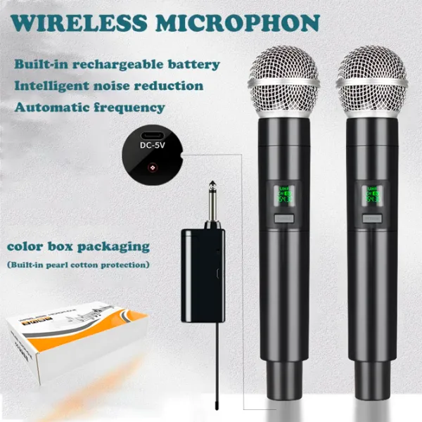 Microfon KTV E5 - 2mic VHF Black photo 5