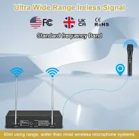 Микрофон KTV V5 - 2mic VHF Черный photo 4