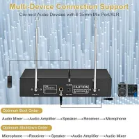 Микрофон KTV V5 - 2mic VHF Черный photo 5