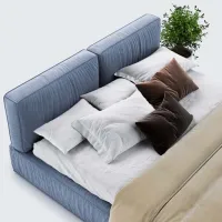Кровать Mobicasa Toledo 180 x 200 см / ДСП / Фиолетовый photo 2