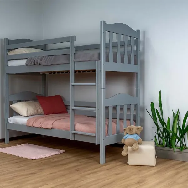 Pat Mobicasa Donald 90 x 200 cm / Lemn / Gray photo 2 Pat Mobicasa Donald 90 x 200 cm / Lemn / Gray photo 2