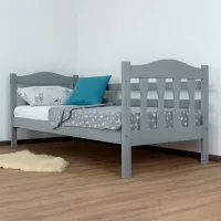 Кровать Mobicasa Donald 90 x 200 см / Дерево / Серый photo 5