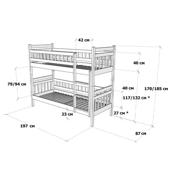 Pat Mobicasa Donald 80 x 190 cm / Lemn / White photo 4 Pat Mobicasa Donald 80 x 190 cm / Lemn / White photo 4