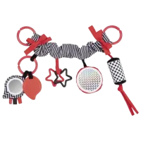 Jucărie pentru cărucior Canpol Sensory Toys Poliester / Red