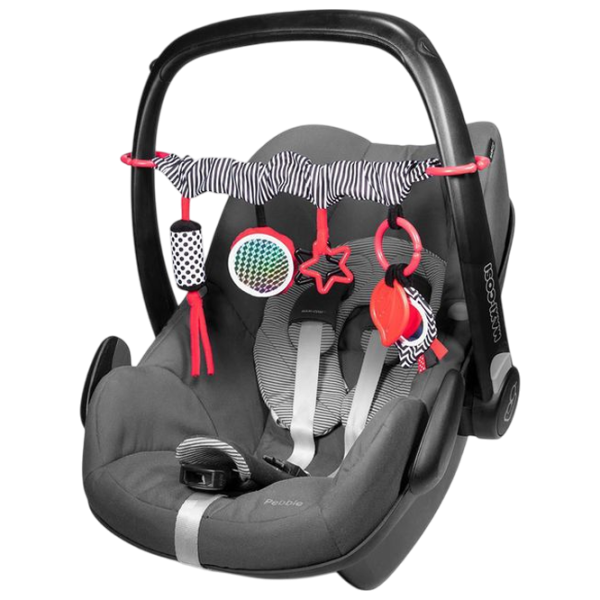 Jucărie pentru cărucior Canpol Sensory Toys Poliester / Red photo 2