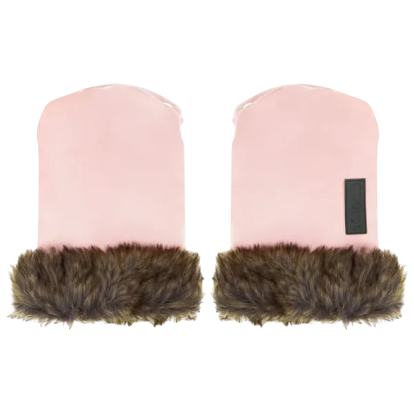 Mănuși pentru cărucior MoMi Sildi Blană artificială / Pink photo 1