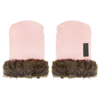 Mănuși pentru cărucior MoMi Sildi Blană artificială / Pink