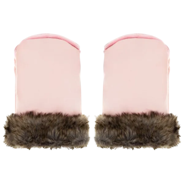 Mănuși pentru cărucior MoMi Sildi Blană artificială / Pink photo 2