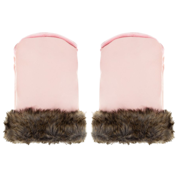 Mănuși pentru cărucior MoMi Sildi Blană artificială / Pink photo 2