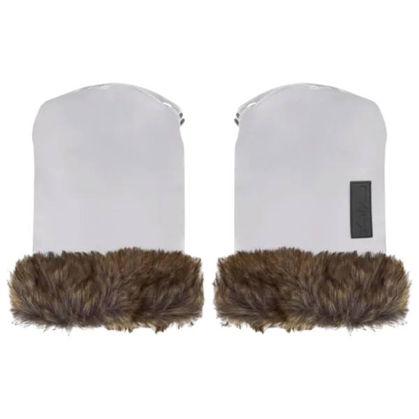 Mănuși pentru cărucior MoMi Sildi Blană artificială / Gray photo 1