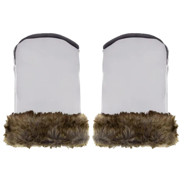 Mănuși pentru cărucior MoMi Sildi Blană artificială / Gray photo 3