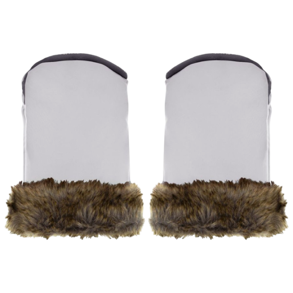 Mănuși pentru cărucior MoMi Sildi Blană artificială / Gray photo 3