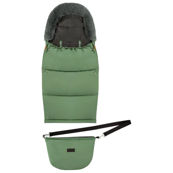 Sac de iarna MoMi Sardi Blană artificială / Green photo 3