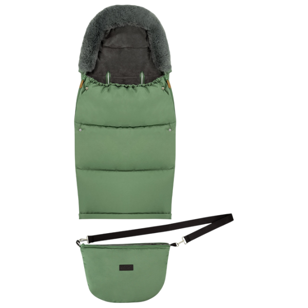 Sac de iarna MoMi Sardi Blană artificială / Green photo 3