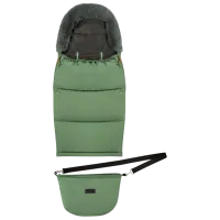 Sac de iarna MoMi Sardi Blană artificială / Green photo 3