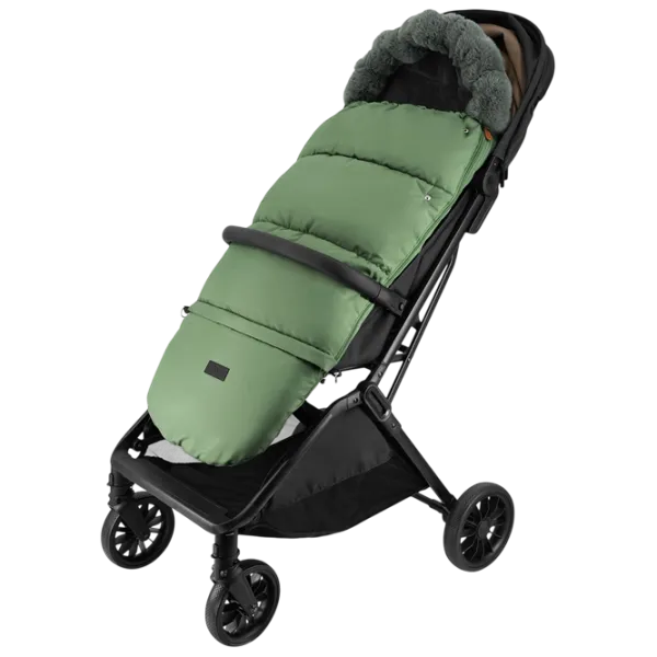 Sac de iarna MoMi Sardi Blană artificială / Green photo 4