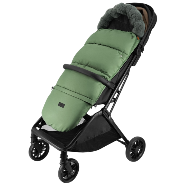 Sac de iarna MoMi Sardi Blană artificială / Green photo 4