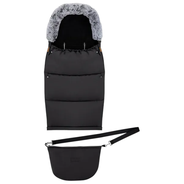 Sac de iarna MoMi Sardi Blană artificială / Black photo 3