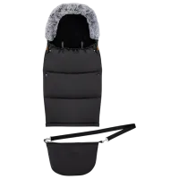 Sac de iarna MoMi Sardi Blană artificială / Black photo 3
