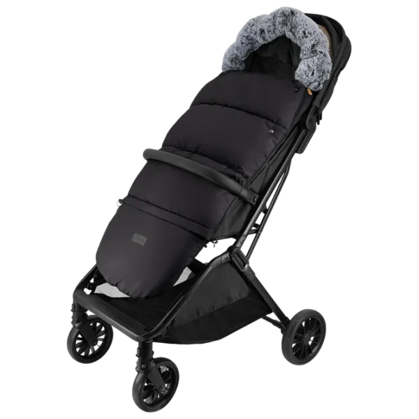 Sac de iarna MoMi Sardi Blană artificială / Black photo 4