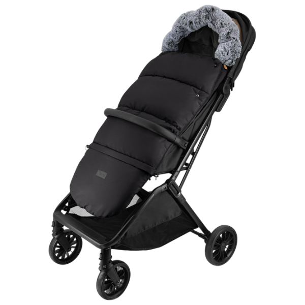 Sac de iarna MoMi Sardi Blană artificială / Black photo 4