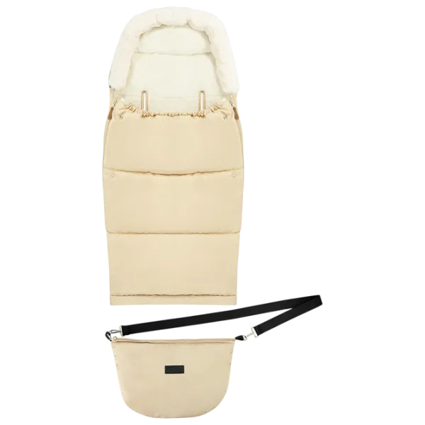 Sac de iarna MoMi Sardi Blană artificială / Beige photo 3