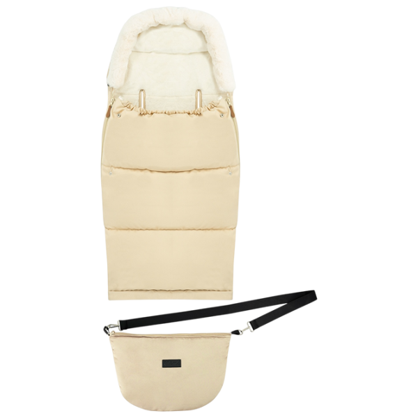 Sac de iarna MoMi Sardi Blană artificială / Beige photo 3