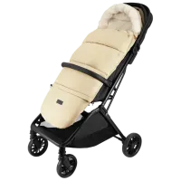 Sac de iarna MoMi Sardi Blană artificială / Beige photo 4