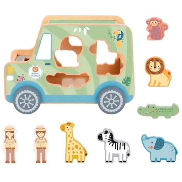 Машинка Tooky Toy TK960 76446  / / Wood Зеленый photo 3